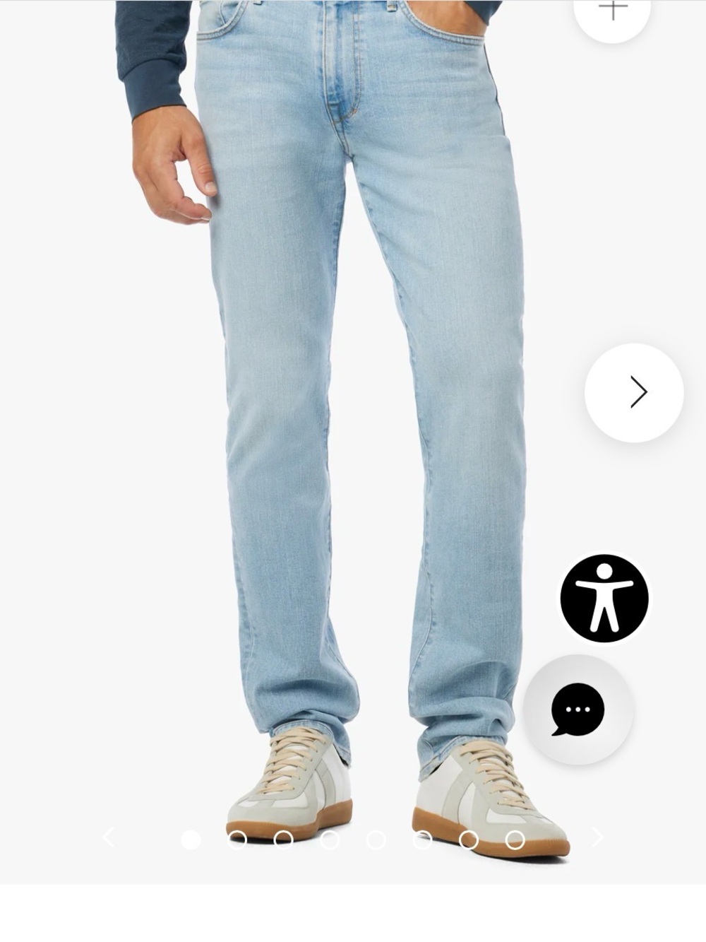Joe's Jeans Light Blue Straight Leg Jeans